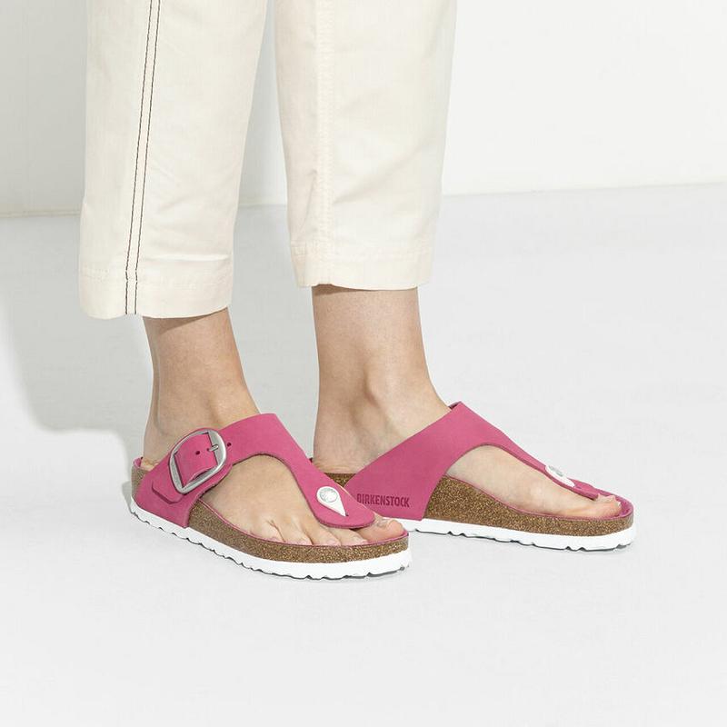 Gizeh Birkenstock Big Prackou Nubuck Damske Ruzove | SK 115WNB